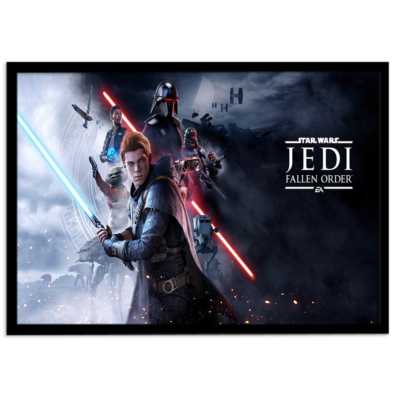 تابلو نوری بکلیت طرح بازی گیم نت Star Wars مدل چراغدار B-s1437 ارسال فوری