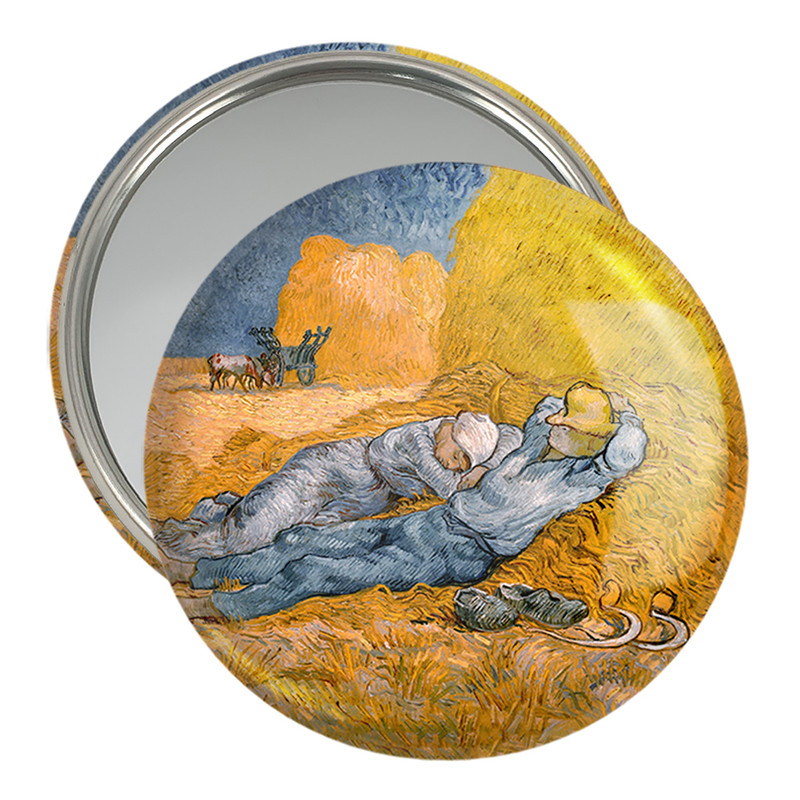 آینه جیبی خندالو مدل استراحت بعد از کار ونسان ونگوگ Van Gogh کد 36824 – با بهترین کیفیت