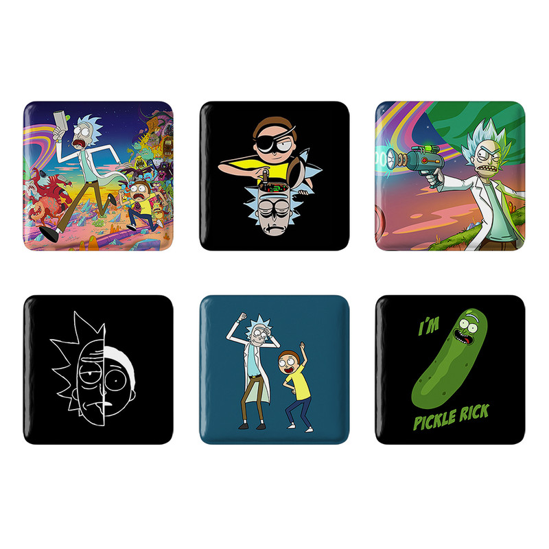 مگنت خندالو طرح انیمیشن ریک و مورتی Rick and Morty کد 1716B مجموعه 6 عددی – با بهترین کیفیت