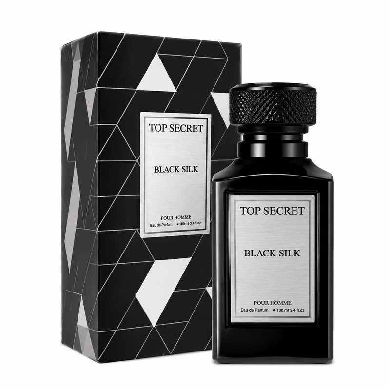 ادو پرفیوم مردانه تاپ سکرت مدل Black Silk با رایحه تند حجم 100 میلی لیتر
