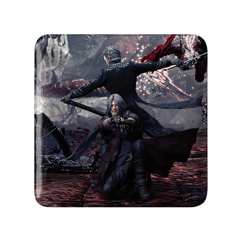 ارسال دیجی کالا مگنت خندالو طرح بازی دویل می کرای Devil May Cry مدل مربعی کد 30208 ارسال دیجی کالا