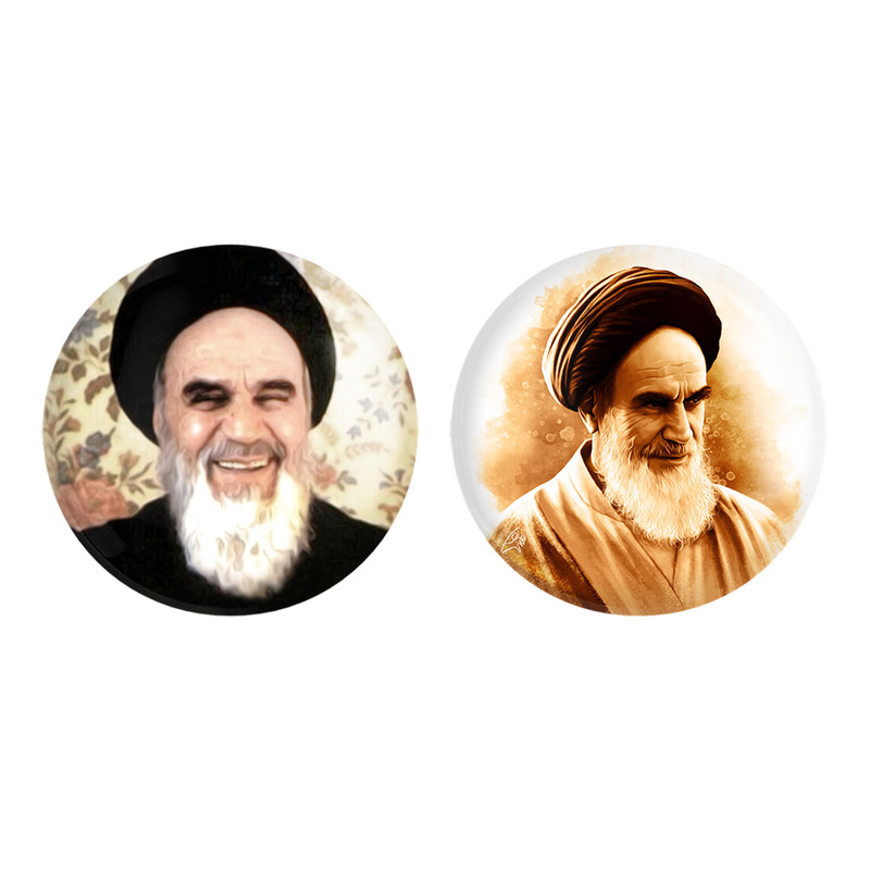 ارسال دیجی کالا مگنت خندالو طرح امام خمینیره کد 25522553 مجموعه 2 عددی ارسال دیجی کالا