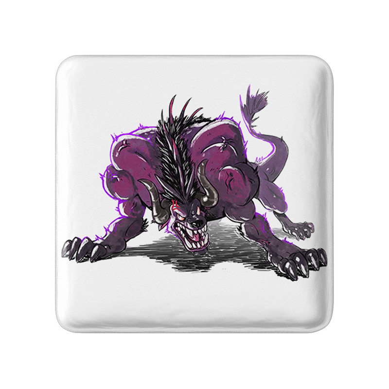 ارسال دیجی کالا مگنت خندالو طرح بازی شکارچی هیولا Monster Hunter مدل مربعی کد 33243 ارسال دیجی کالا