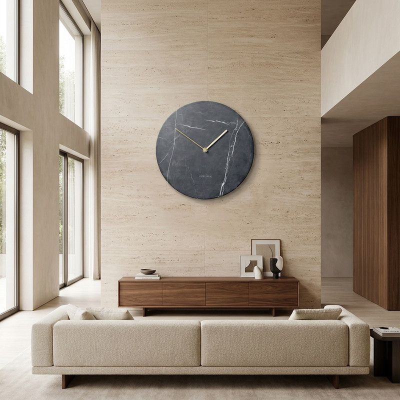 ساعت دیواری سنگی عقربهای بدون نشانگر ایکس پروداکتس مدل Silenzio Luxe