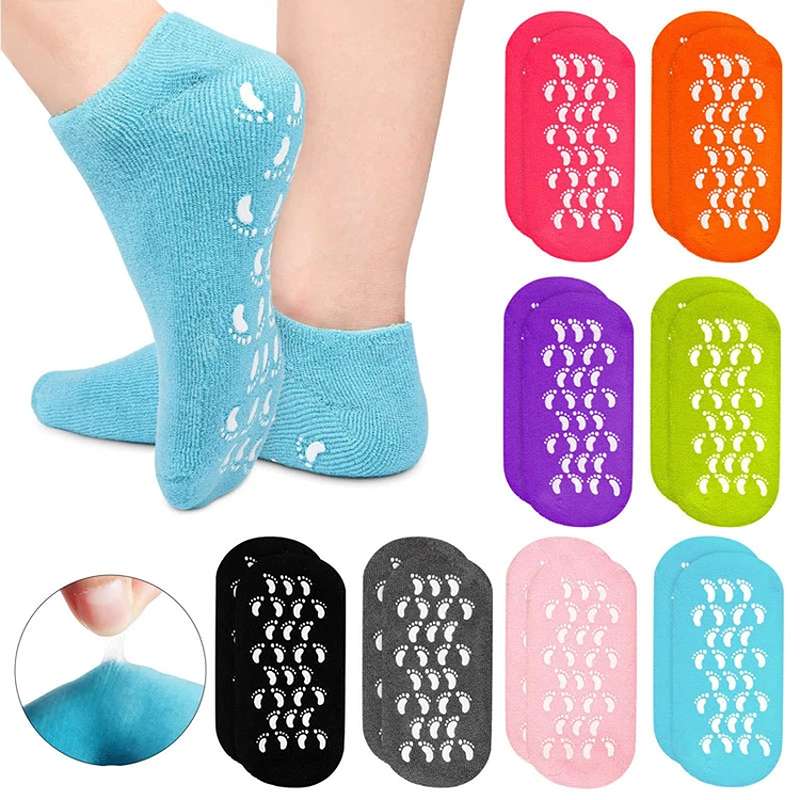 جوراب سیلیکونی پا اورجینال ا Cracked leg jelly socks کد L113 (پس کرایه)