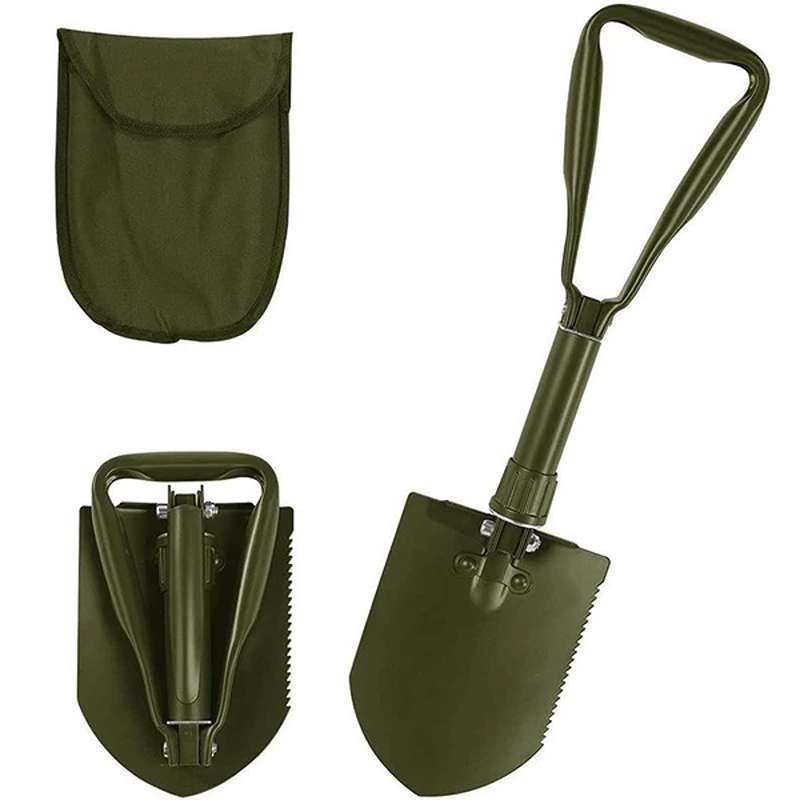 بیل تاشو کمپینگ مدل دسته مثلثی سایز بزرگ کد L398 (پس کرایه)