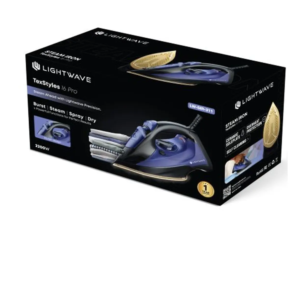 اتو بخار 2200 وات لایت ویو مدل LW-SIR-311