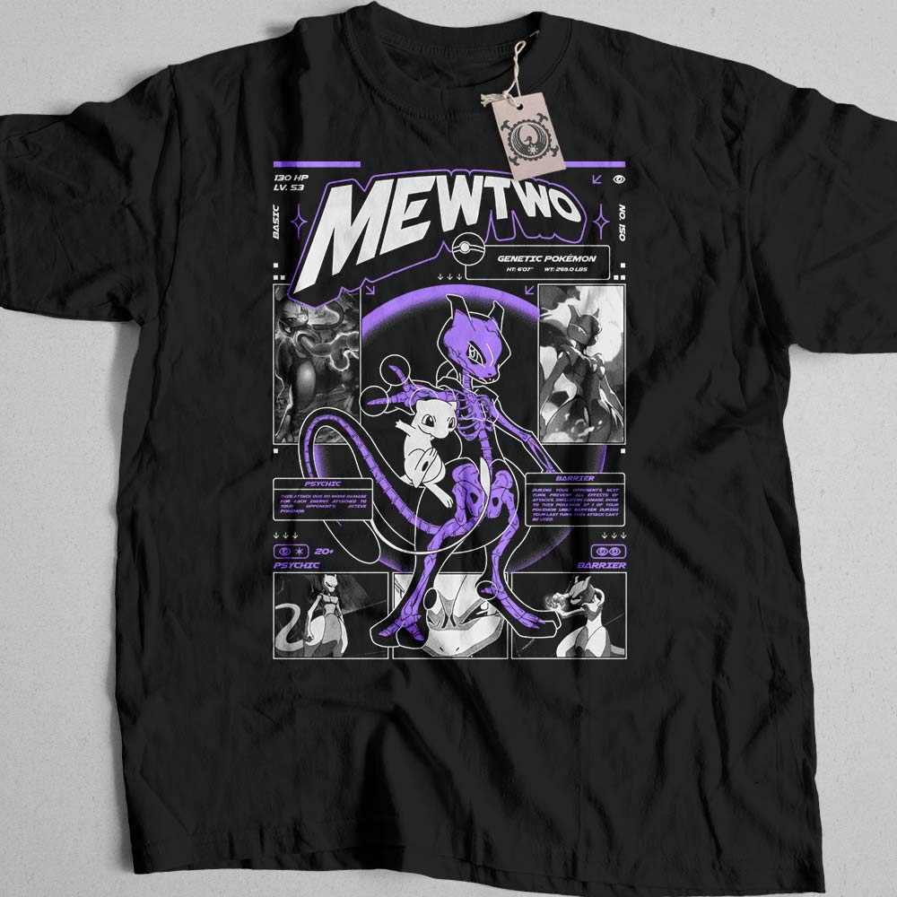 تیشرت Pokemon طرح Mewtwo کد 136