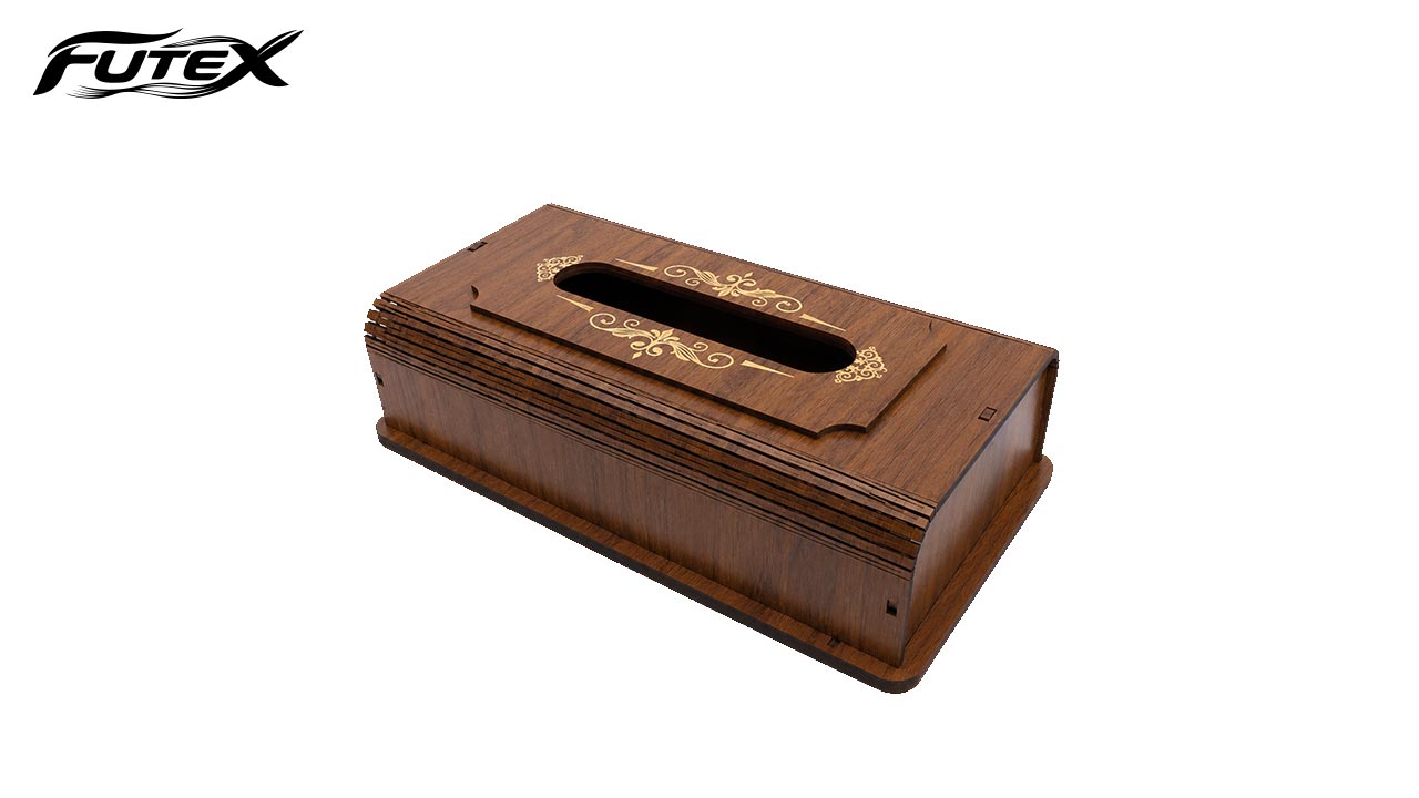 جا دستمال کاغذی چوبی کد 29860 سایز 24X13