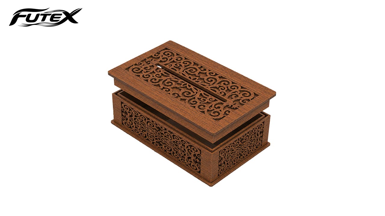 جا دستمال کاغذی چوبی کد 29859 سایز 26X16