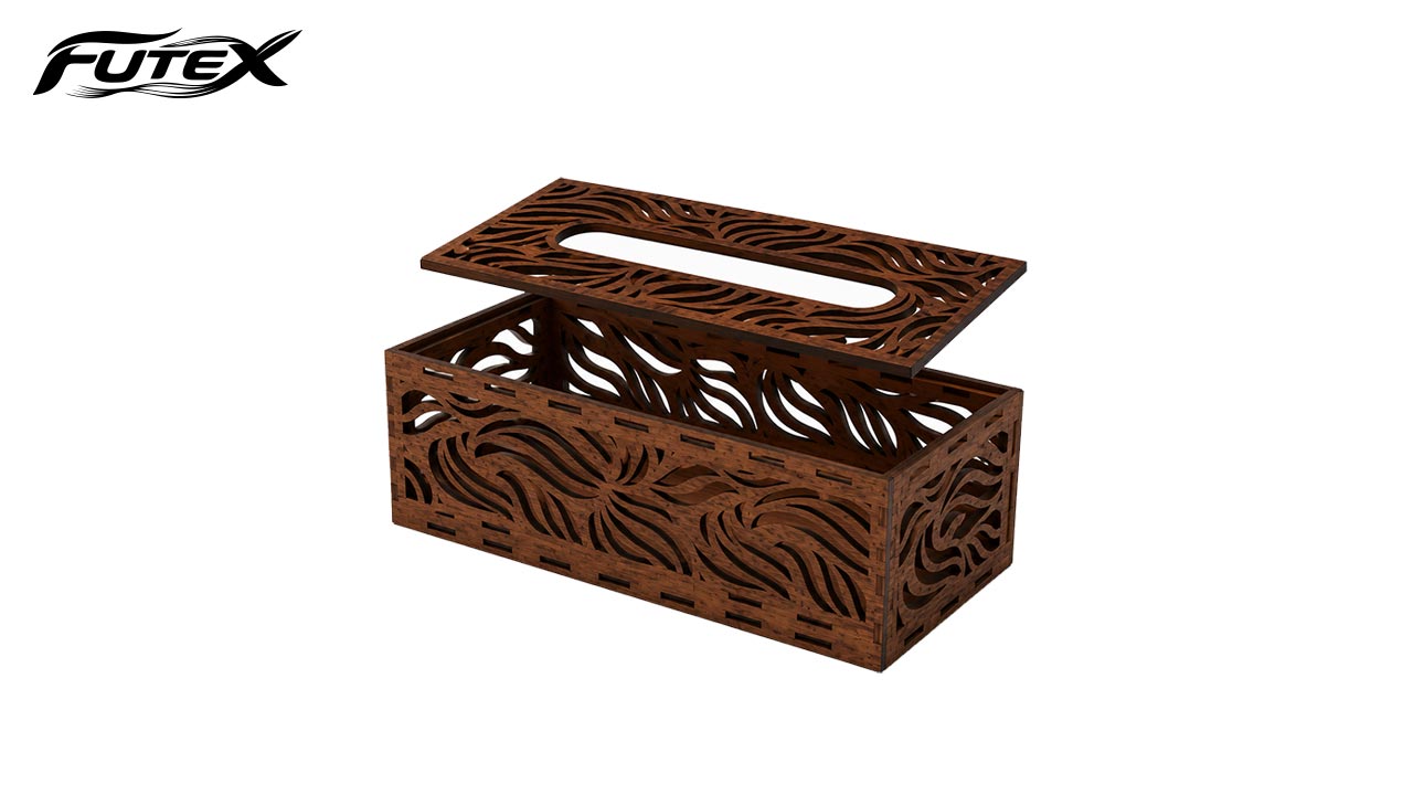 جا دستمال کاغذی چوبی کد 29858 سایز 24X12