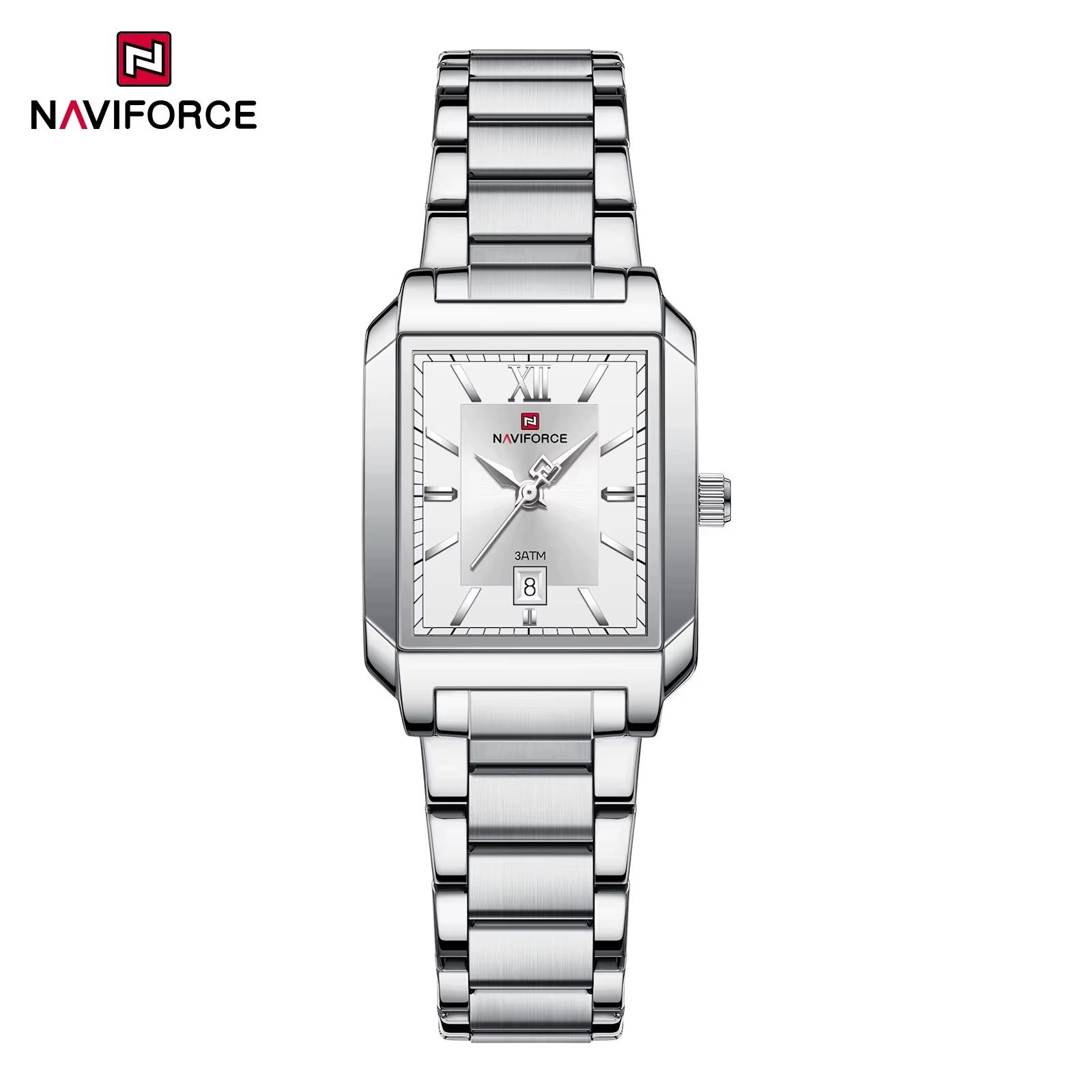 ساعت مچی زنانه نیوی فورس مدل NAVIFORCE 9251 نقره ای سفید