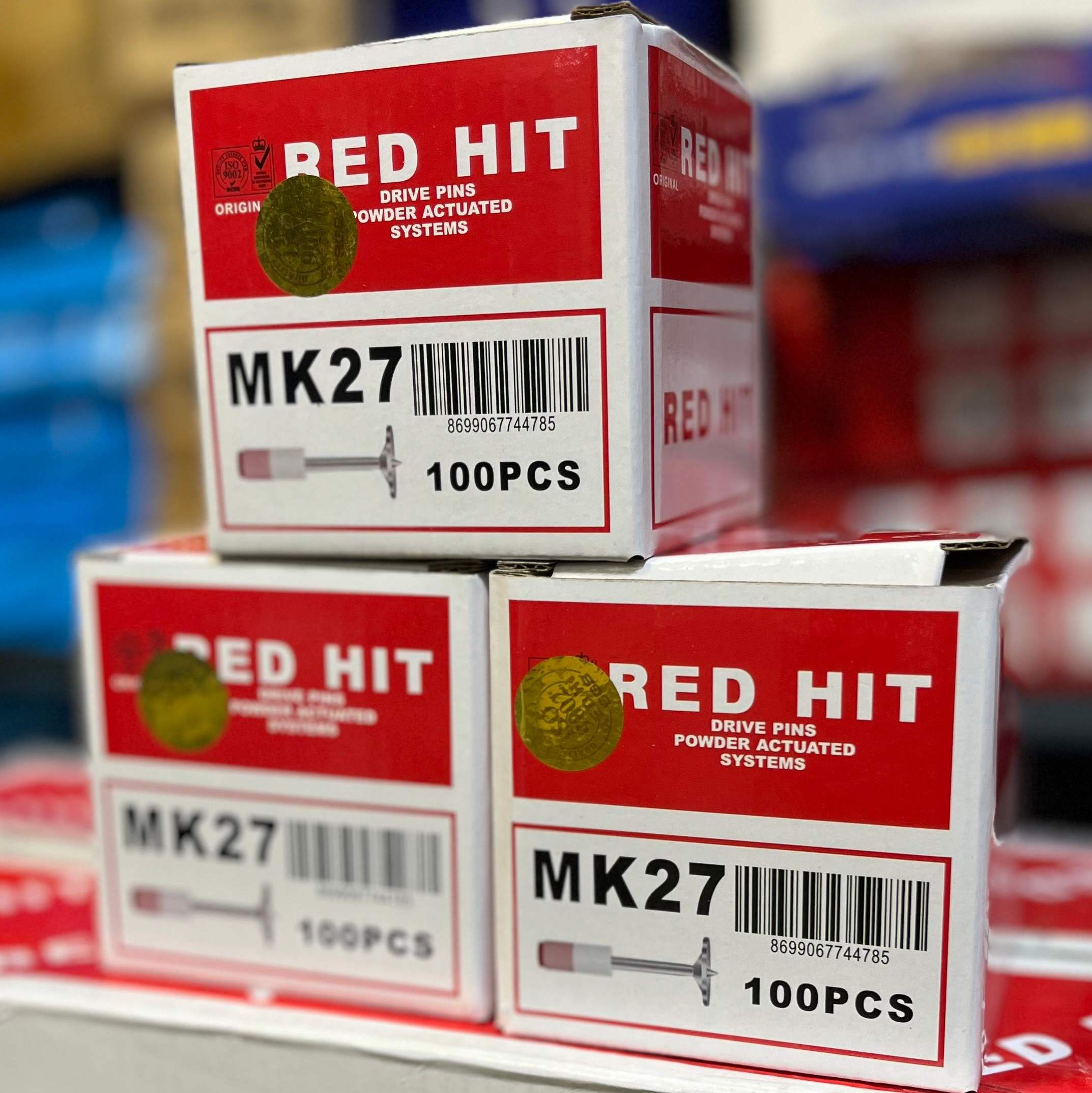 میخ و چاشنی 2/7 سرخود RED HIT (صد عددی) – MK27
