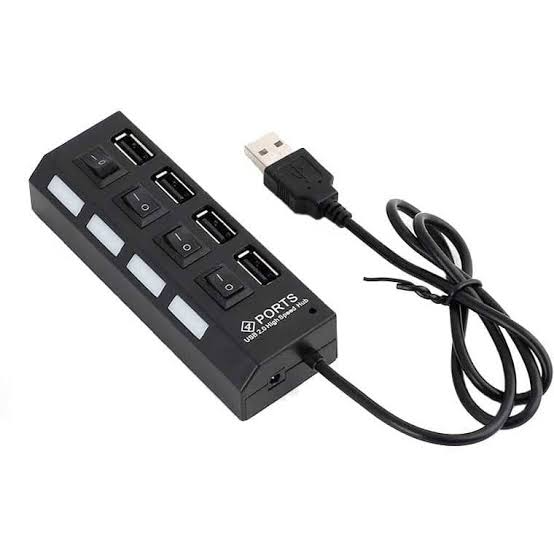 هاب 4 پورت USB 2.0 کلید دار مدل Hi-SPEED