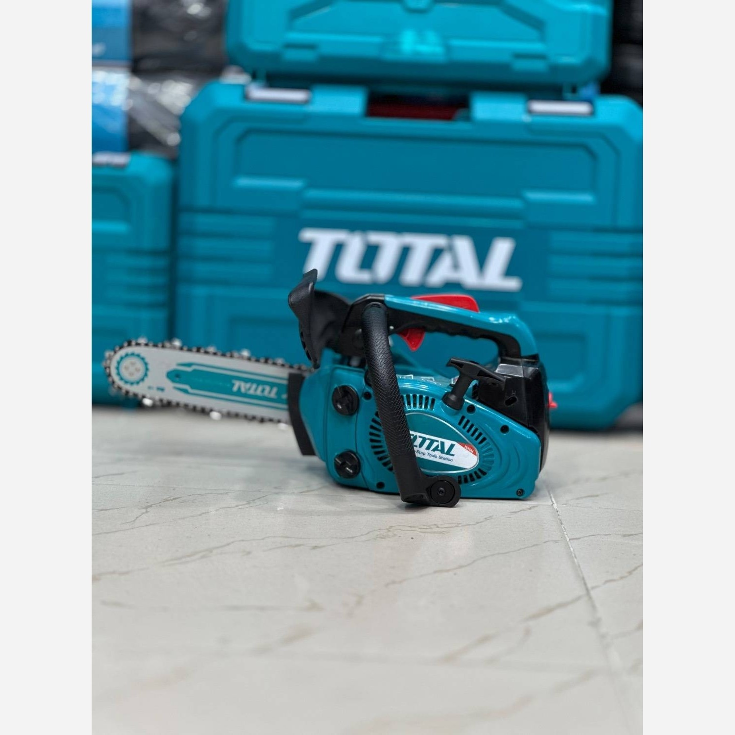اره زنجیری بنزینی 25 سانت توتال مدل TG5261011 اصلی (پس کرایه)