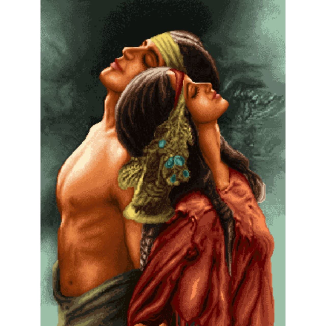 نخ و نقشه تابلو فرش طرح همدل