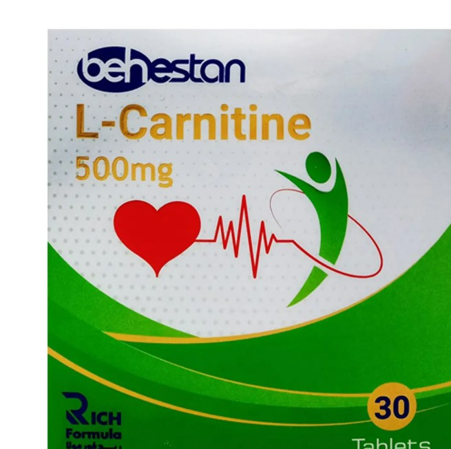 ال کارنیتین 500 میلی گرم بهستان بسته 30 عددی