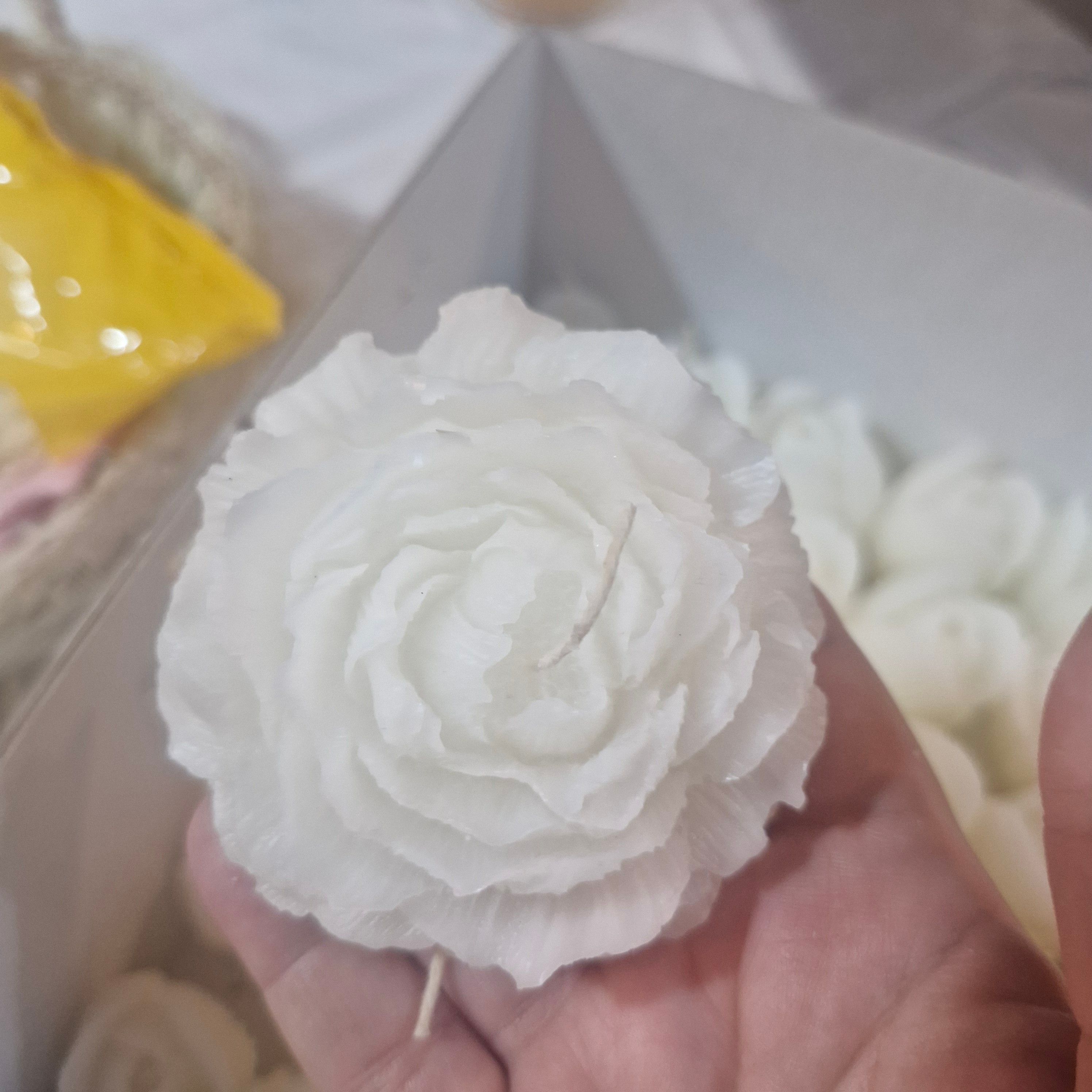 بسته ده تایی شمع گل آلاله 3 سانتی
