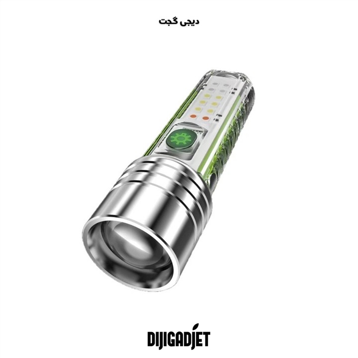 چراغ شارژی لنز دار.وارداتی.multifunctional zoom flashlightمدل520A