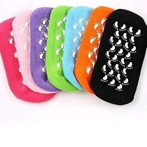 جوراب سیلیکونی طبی.مراقبت وضد ترک پا.وارداتیspa gel socks
