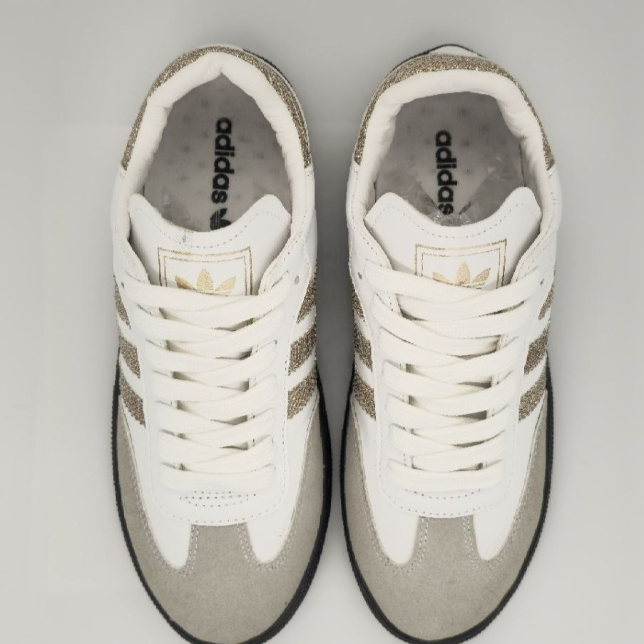 ونس آدیداس سامبا Adidas Samba رنگ سفید طلایی