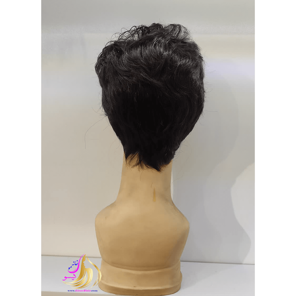 پوستیژ ساده موی کوتاه مردانه مشکی 28 سانت