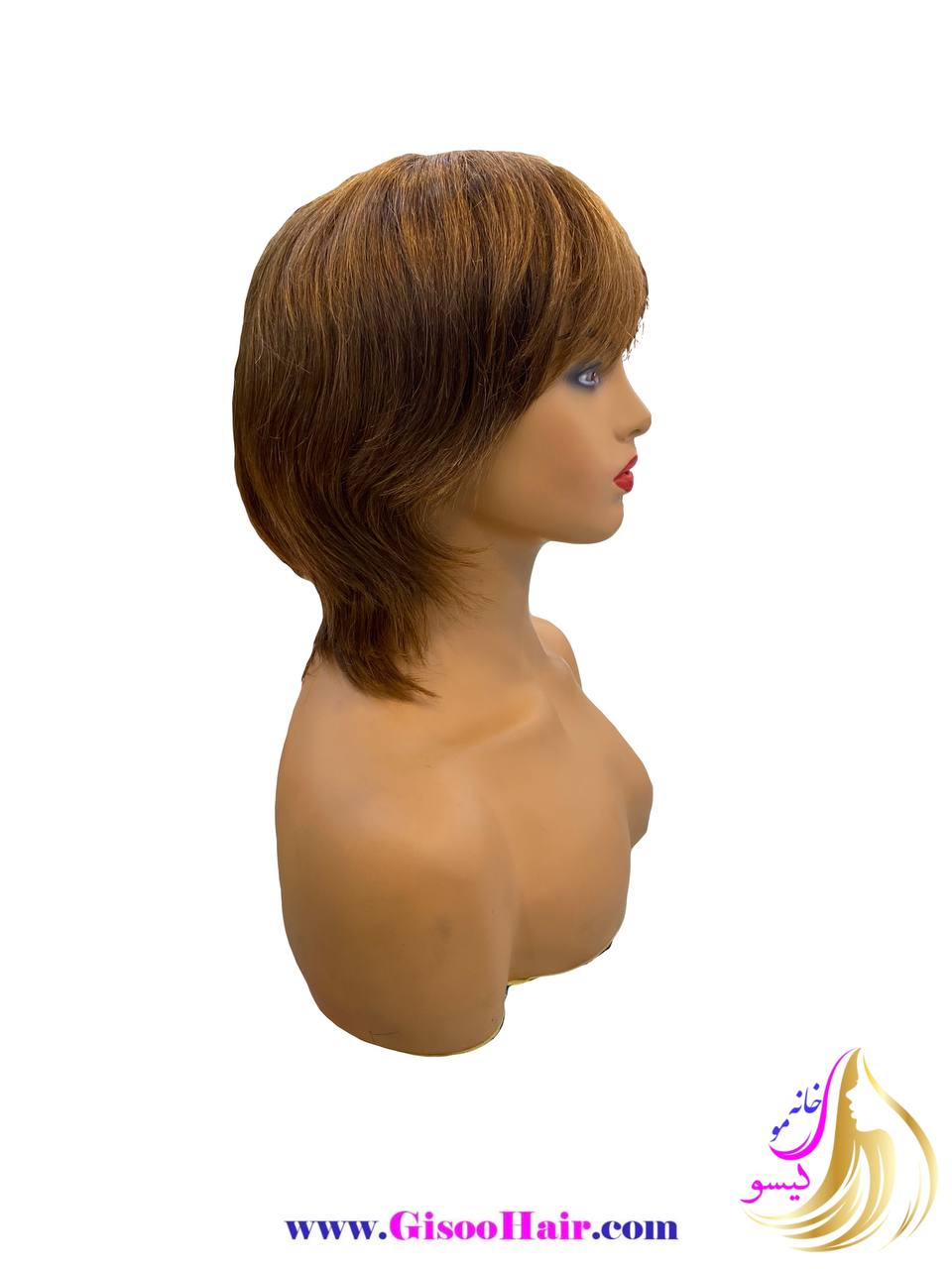 پوستیژ مو طبیعی متوسط پشت دار رنگ عسلی کد8