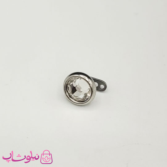 پیرسینگ میکرودرمال بدن مدل نگین سفید کد 130