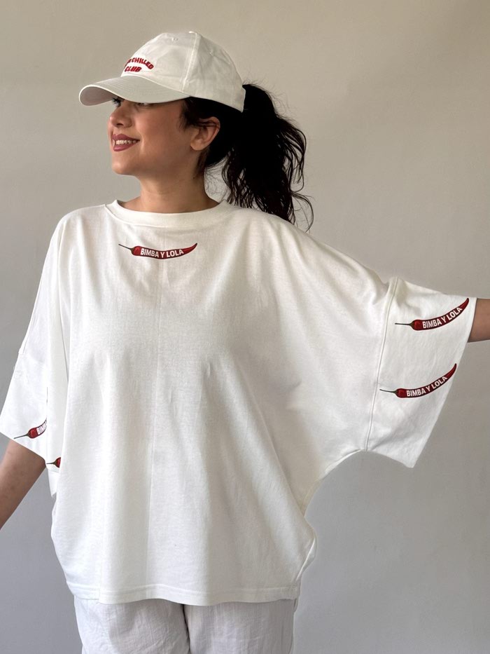 تیشرت زنانه کیمونو طرح فلفل
