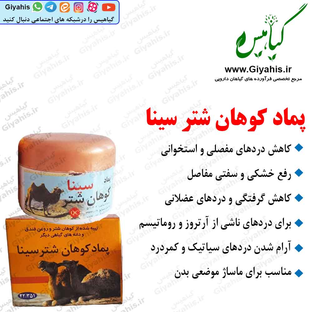 پماد کوهان شتر سینا
