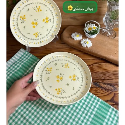پیش دستی چینی اصل گل ریز وارداتی عددی