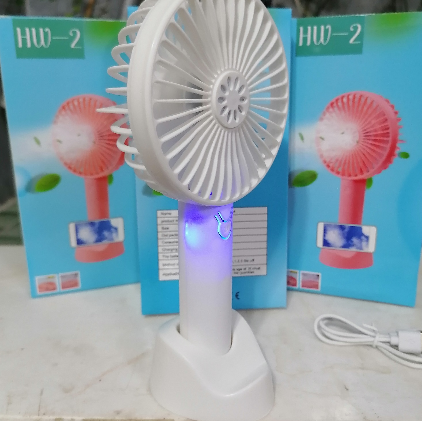 پنکه دستی شارژی HW-2