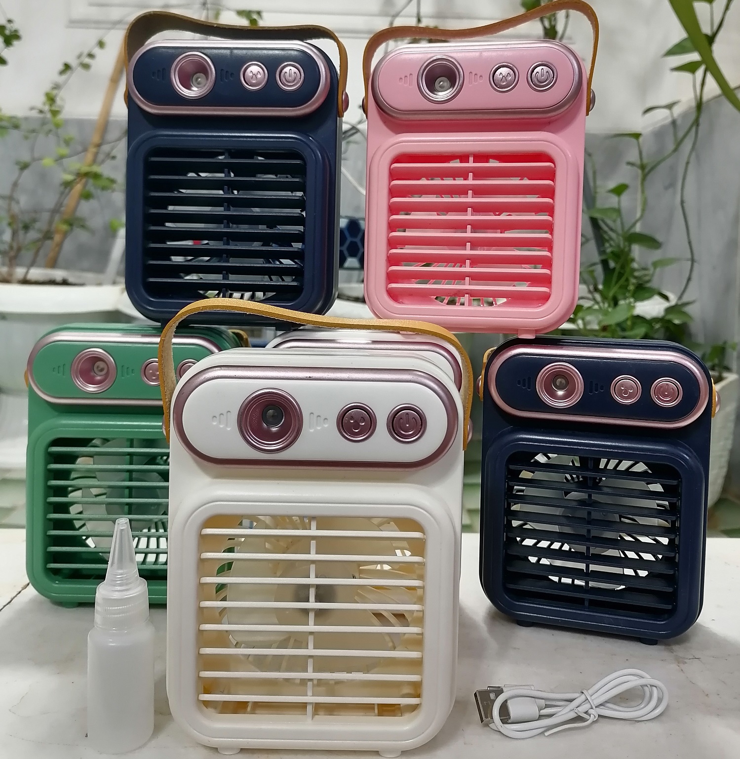 پنکه مه پاش شارژی SPRAY FAN SM878