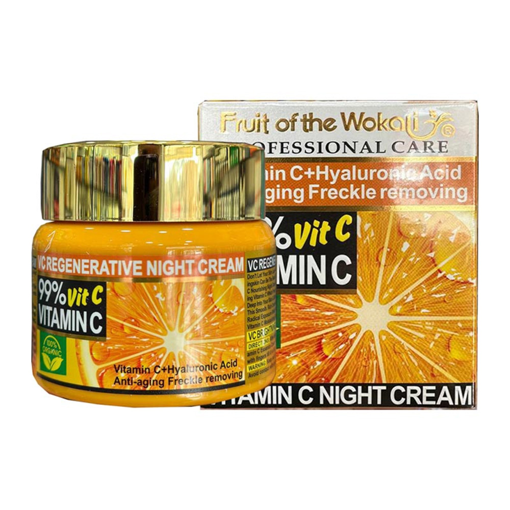 کرم شب احیاکننده ویتامین سی وکالی WOKALI Vitamin C Regenerative Night Cream