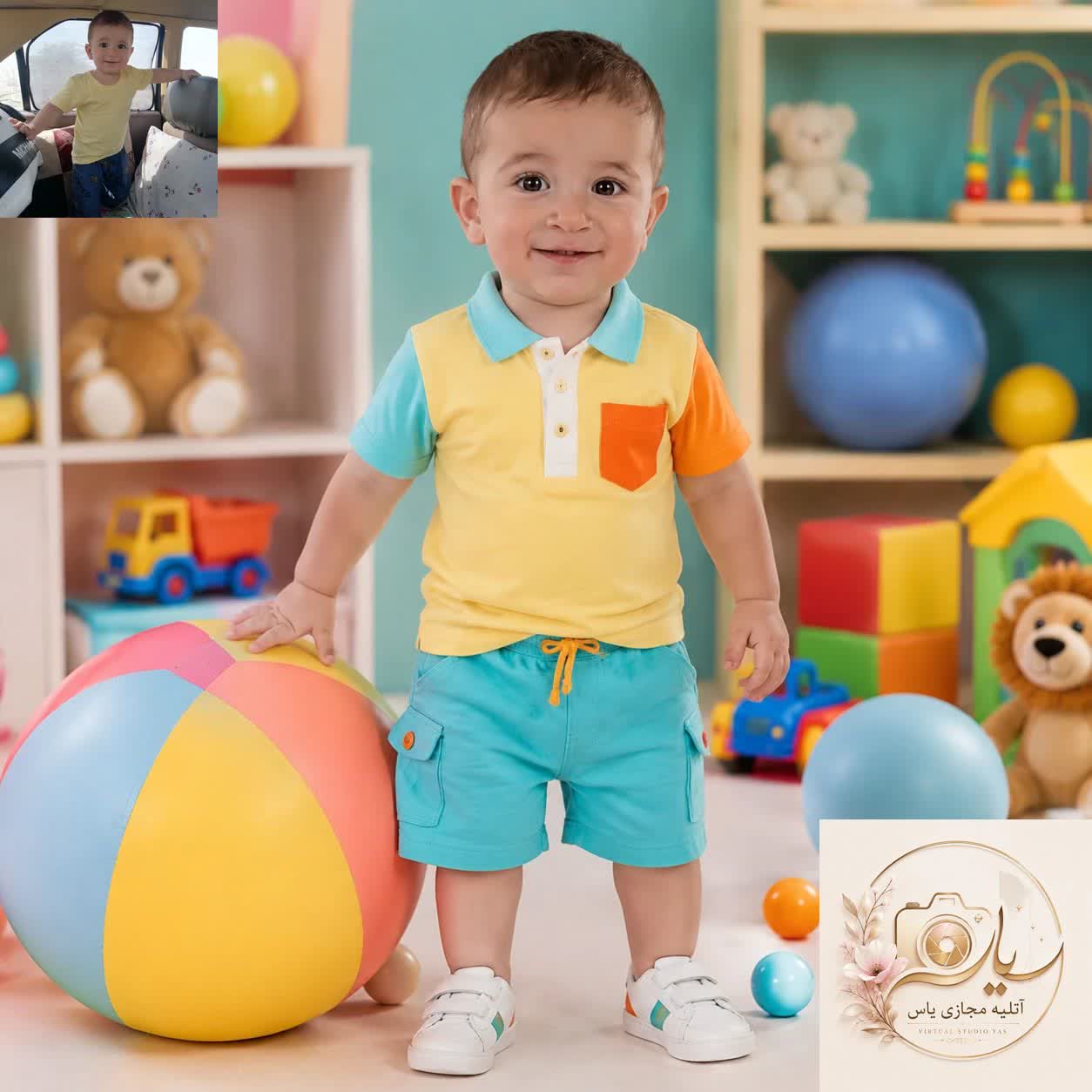 ادیت عکس تولد کودک مدل 25