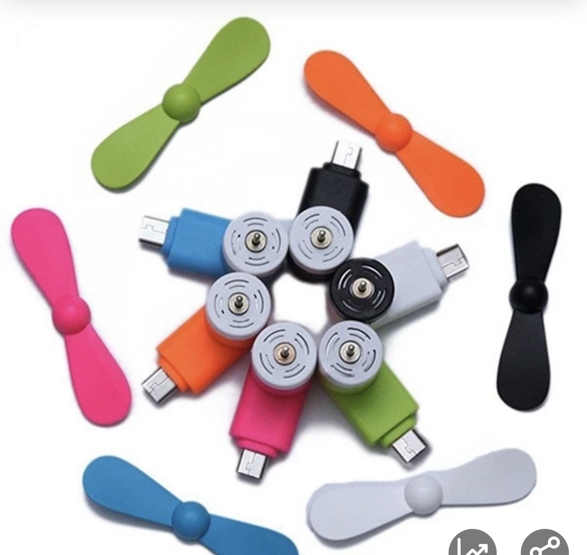 پنکه همراه میکرو usb