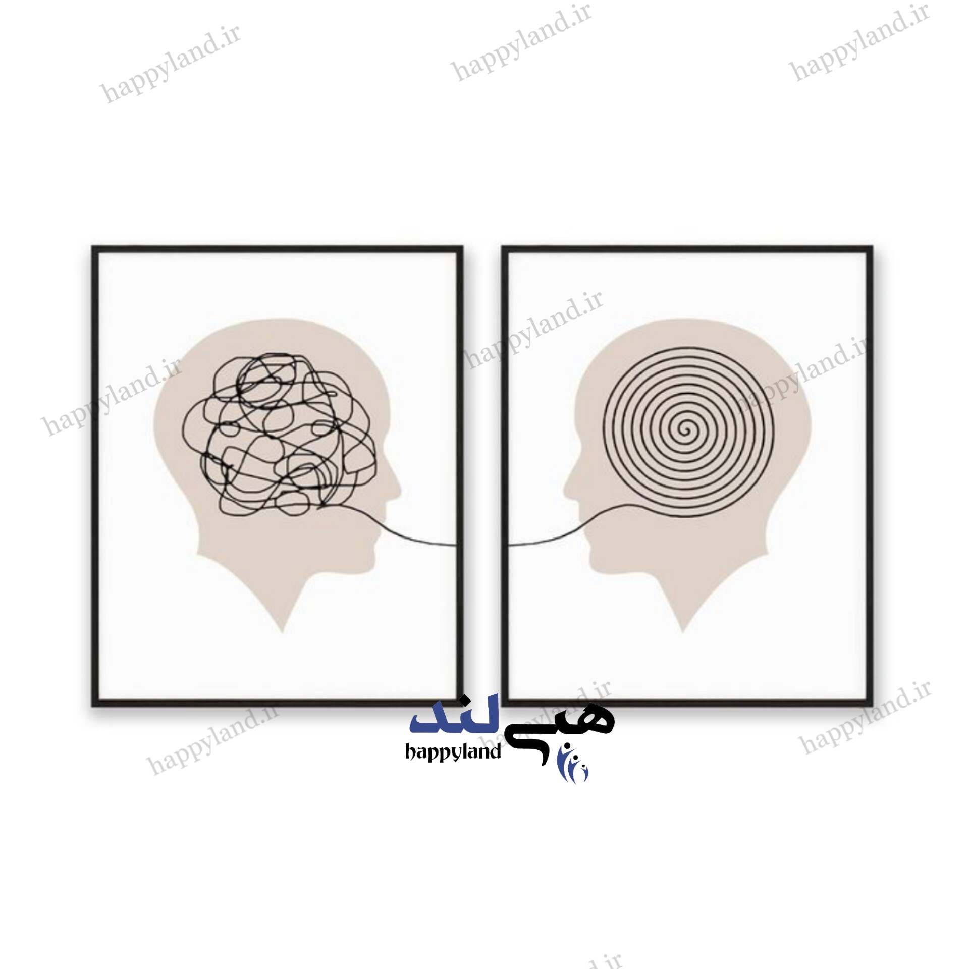 تابلو دکوراتیو هپی لند طرح روانشناسی 1378