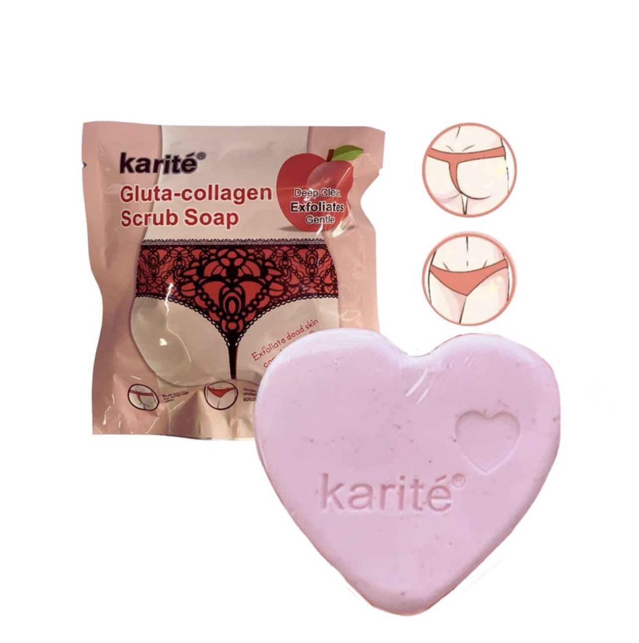 صابون اسکراب کلاژن قلبی کاریته