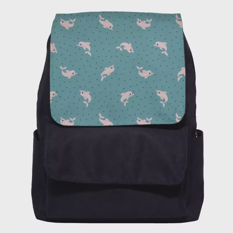 کوله پشتی دخترانه طرح دلفین dolphin
