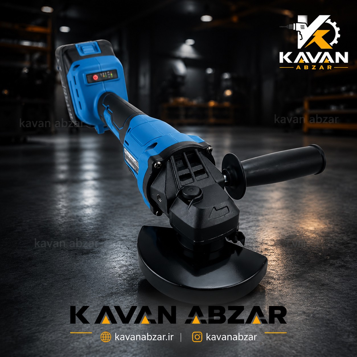 مینی فرز شارژی 115میلی متر 2 باطری 20 ولت برند ویوارکس مدل VR2415-AG
