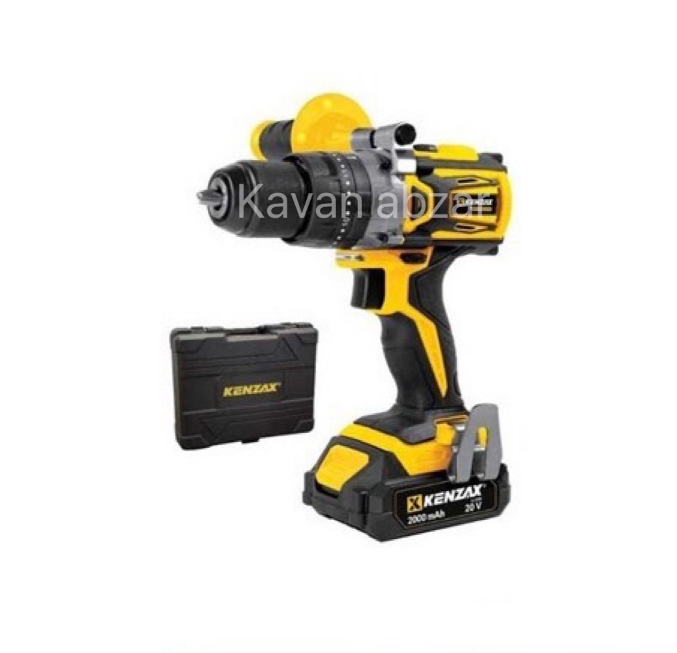 دریل پیچ گوشتی شارژی چکشی برند کنزاکس باطری 20 ولت اتوماتیک مدل 8860