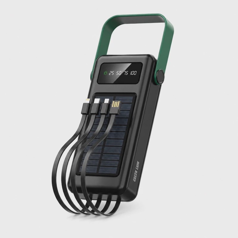 پاوربانک خورشیدی گرین لاین Solar Max ظرفیت 30000 فست شارژ