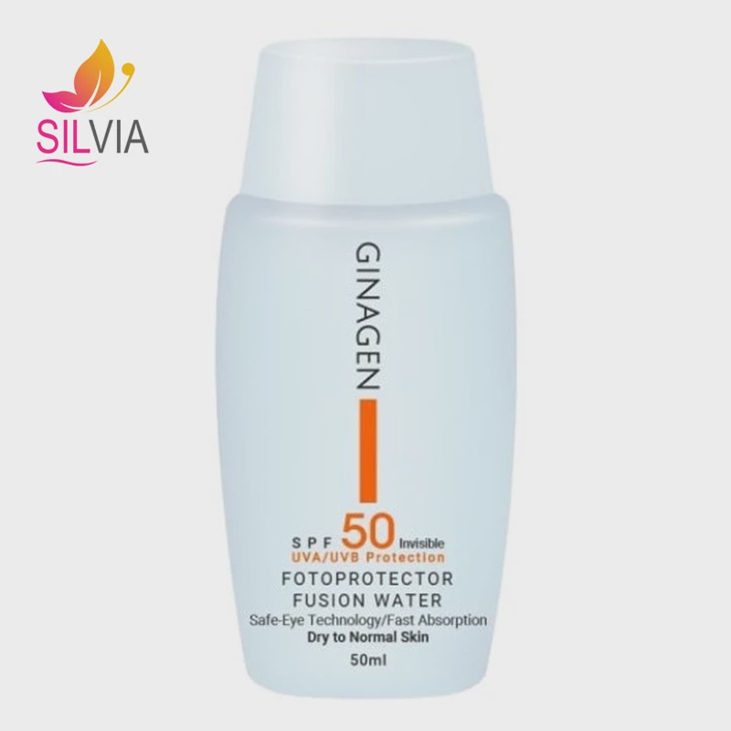 کرم ضد آفتاب بی رنگ پوست خشک و نرمال SPF50 ژیناژن 50 میل