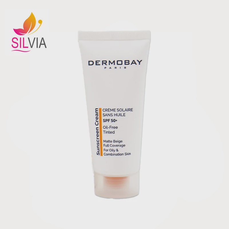 کرم ضد آفتاب رنگی SPF 50 فاقد چربی مناسب پوست چرب و مختلط درموبای 40میل