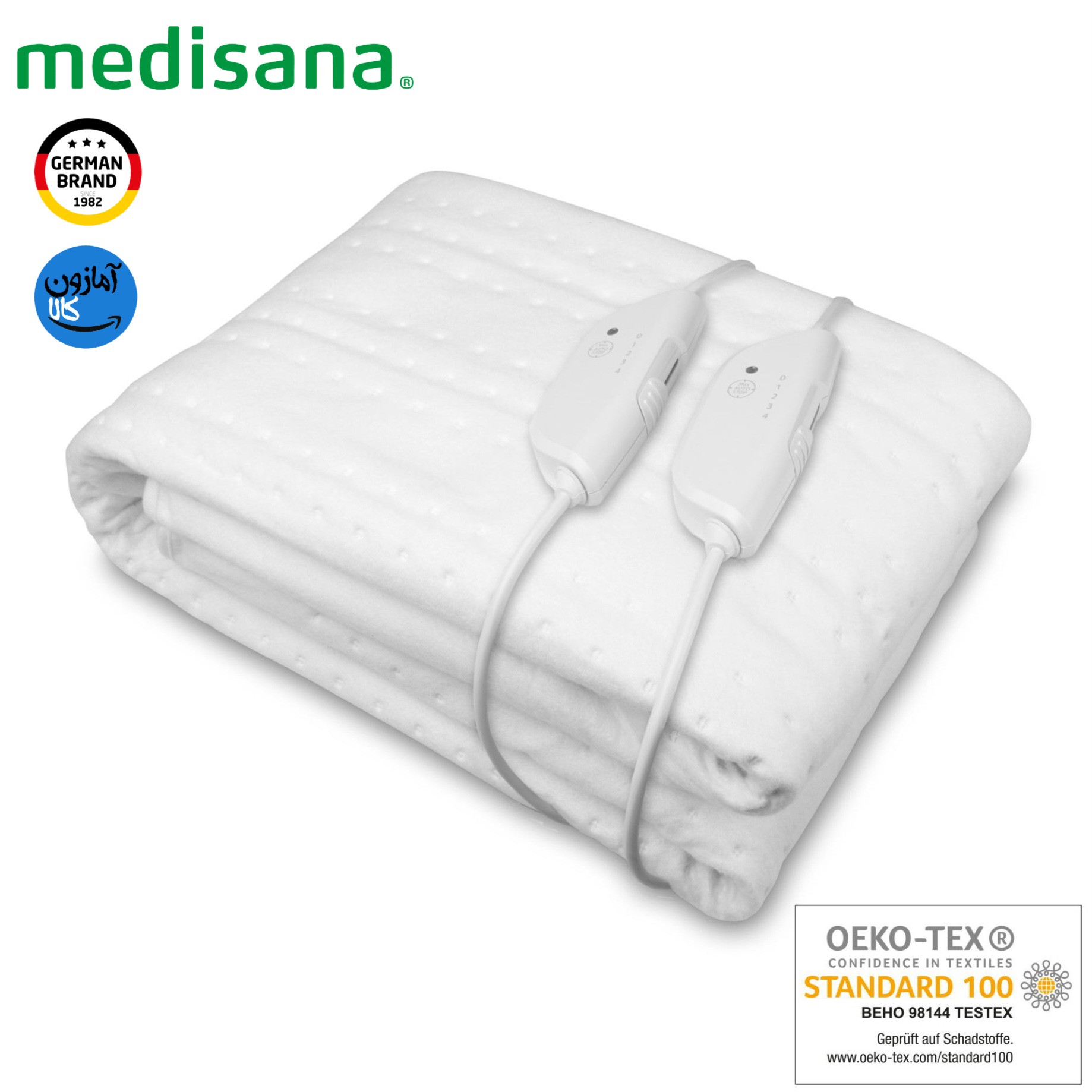 رو تختی و پتوی برقی مدیسانا آلمان دو نفره مدل HU 676