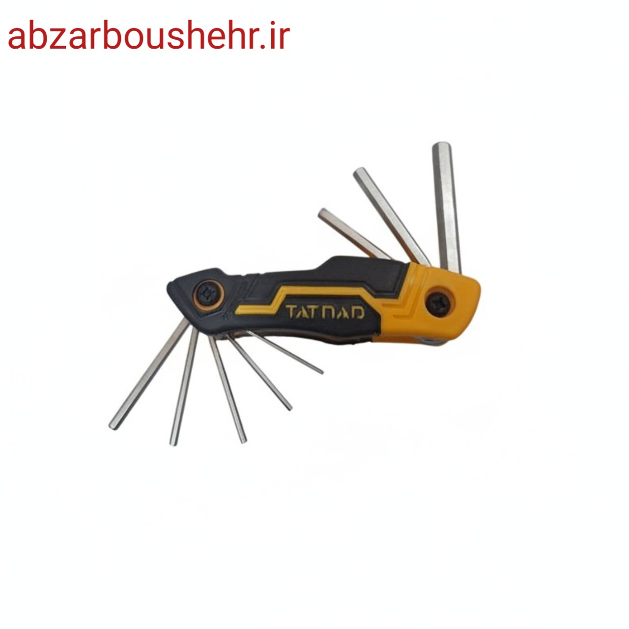آچار آلن تاشو 8 پارچه 6 گوش تاتناد سایز 1.5 تا 6 میلیمتر مدل 71175