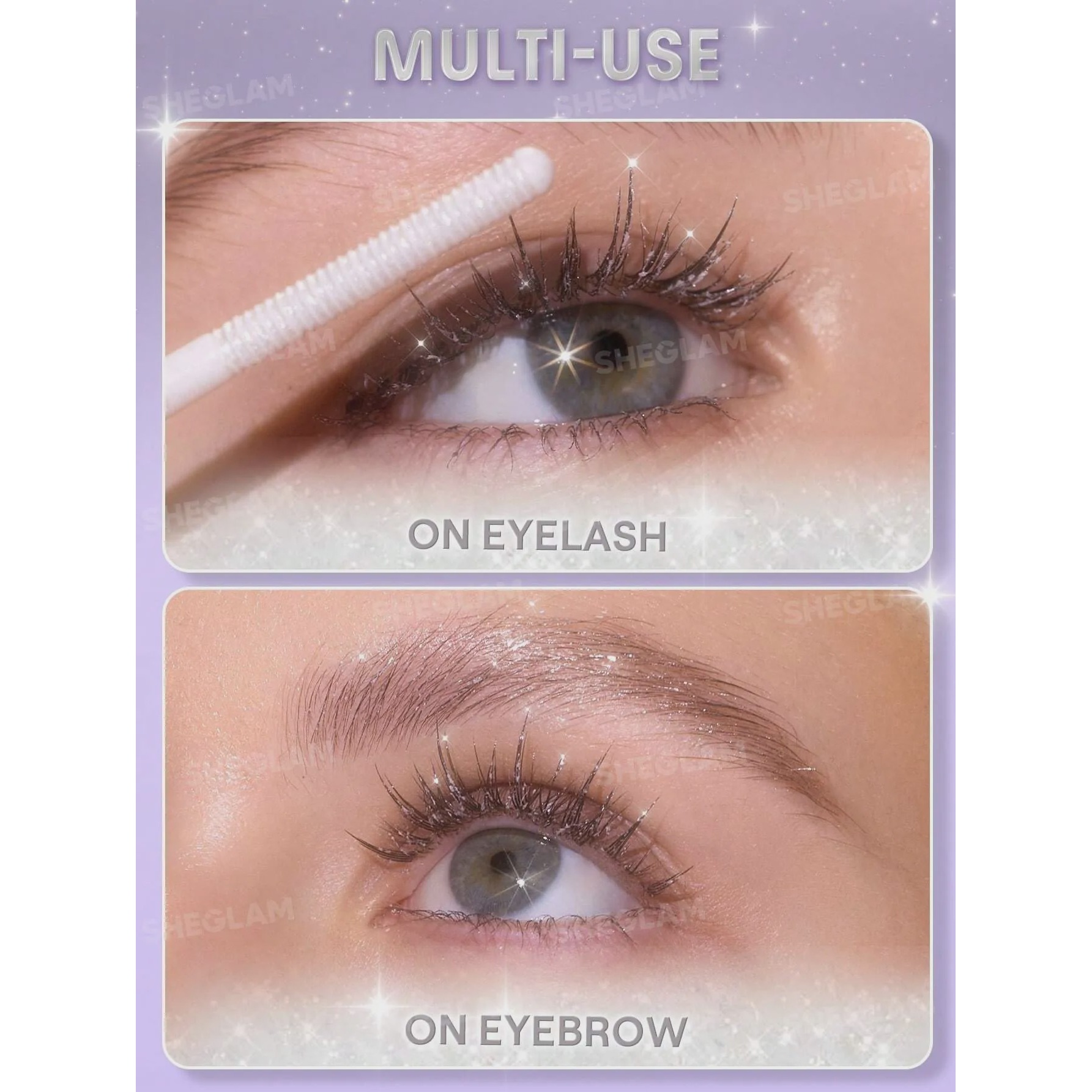 ریمل شاین گلیتری نقره ای مدل Crystal Gaze Glitter آرایشی و بهداشتی ویونا