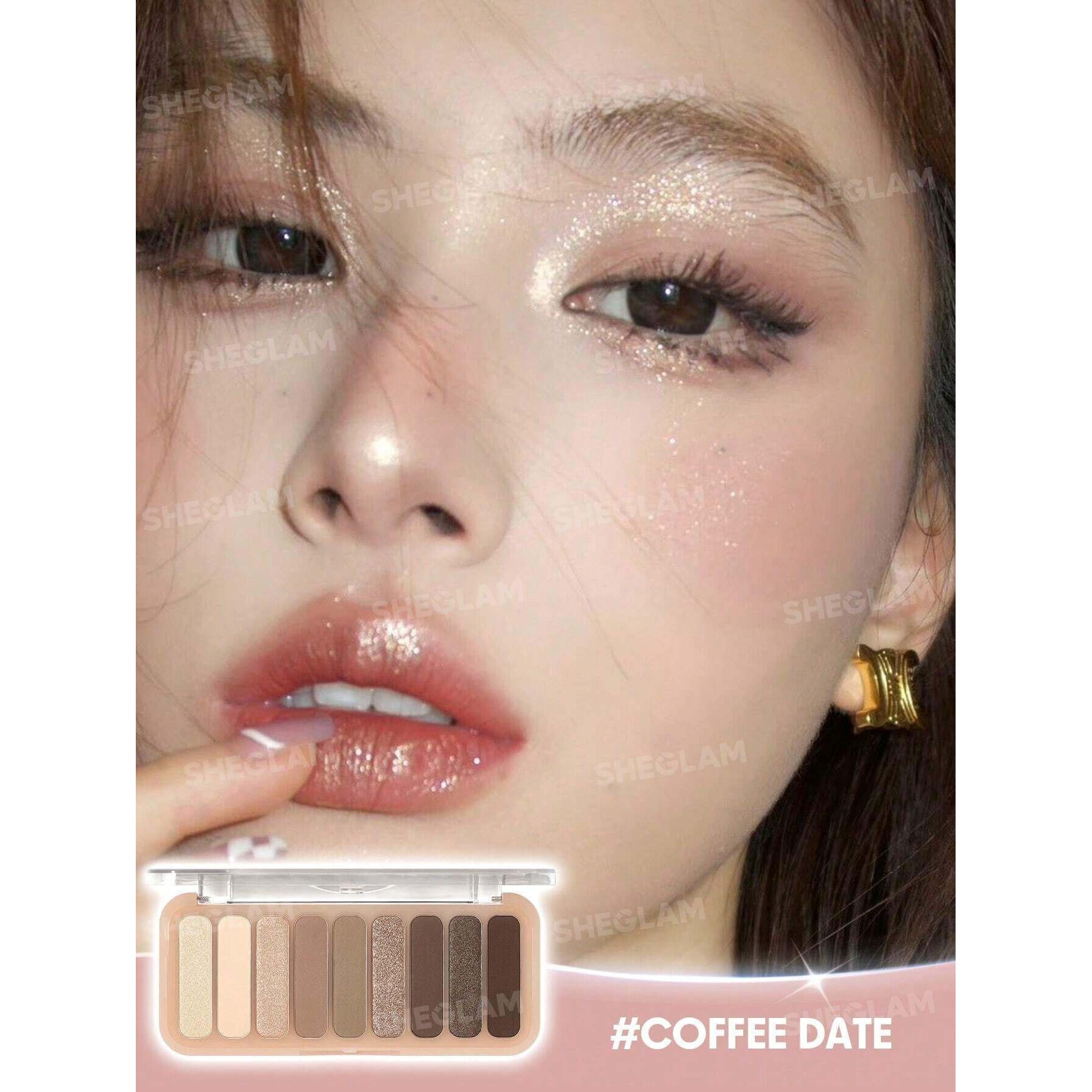 پالت سایه 9 رنگ مدل Coffe Date آرایشی و بهداشتی ویونا