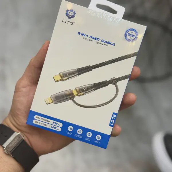 کابل شارژ 2 کاره لیتو Lito Fast Cable 2in1