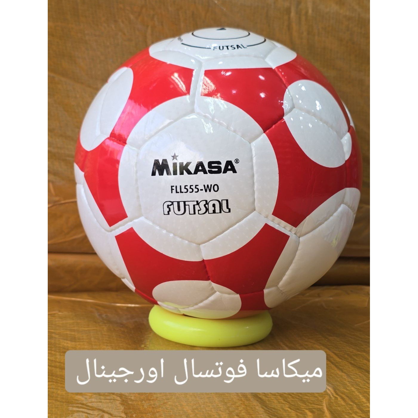 توپ فوتسال میکاسا مدل تنبل سایز 4 اورجینال سالنی ضمانت دار